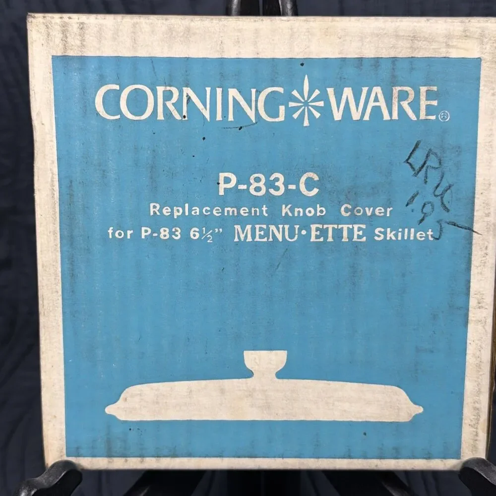 NOS Vintage Corning Ware P-83-C Replacement Glass Lid Cover for P-83 Skillet